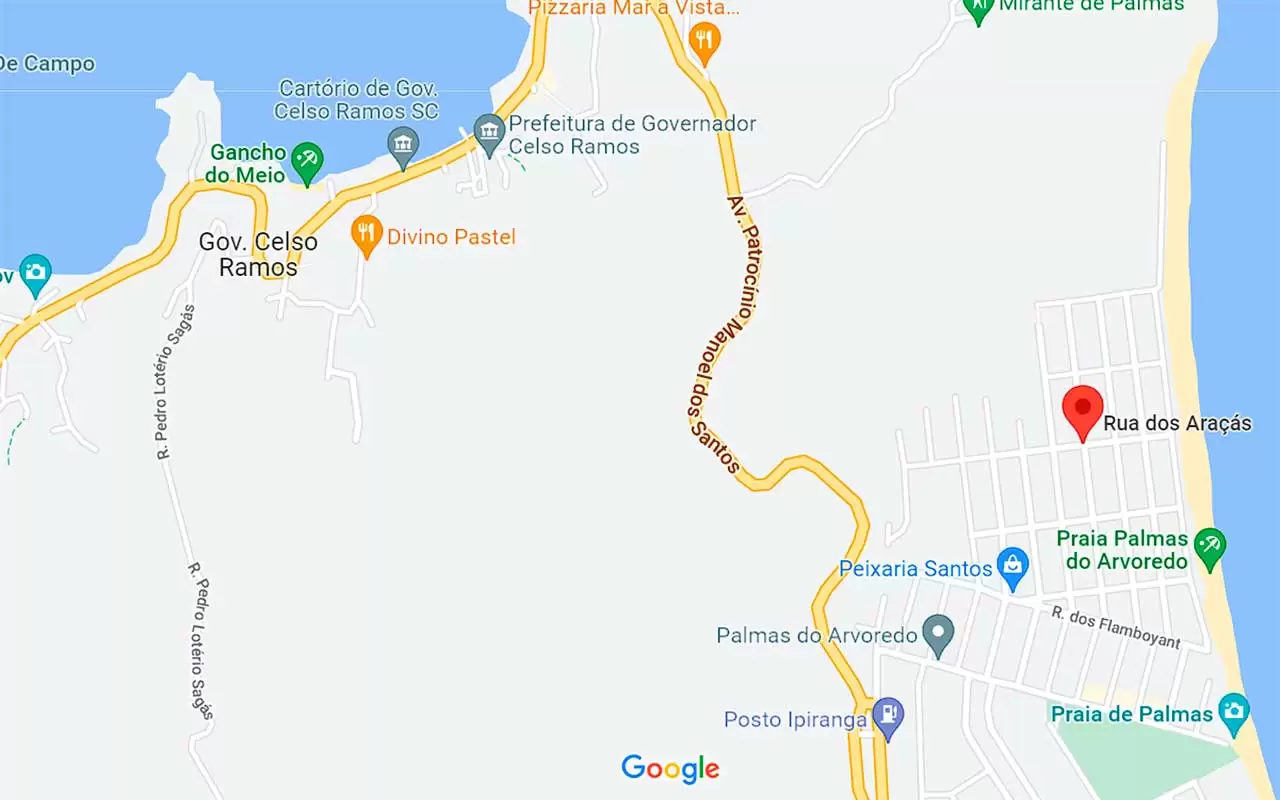 Lançamento Governador Celso Ramos - Dueto Home - Mapa